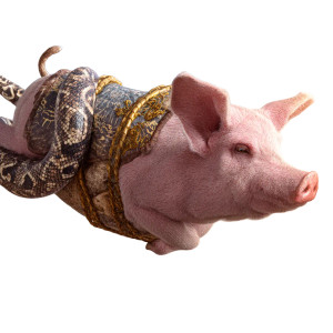 Flying Pig Vinyl Car Decal Sticker – Waterproof & UV-Resistant 8"