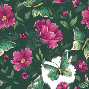 Butterflies And Flowers Vinyl Car Decal Sticker – Waterproof & UV-Resistant 8" Butterflies And Flowers Vinyl Car Decal Sticker – Waterproof & UV-Resistant 8"