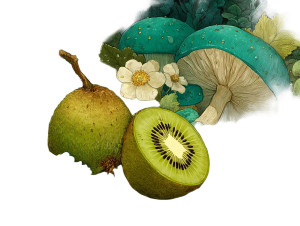 Kiwi Fruit Art Vinyl Car Decal Sticker – Waterproof & UV-Resistant 8"