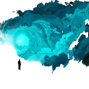 Cosmic Transition Vinyl Car Decal Sticker – Waterproof & UV-Resistant 8"