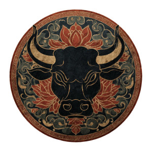 Bull Head Totem Vinyl Car Decal Sticker – Waterproof & UV-Resistant 8"