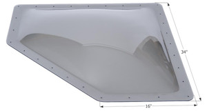 Durable 4 Inch Bubble Dome Skylight | Neo Angle | Smoke Polycarbonate | Easy Install Durable 4 Inch Bubble Dome Skylight | Neo Angle | Smoke Polycarbonate | Easy Install