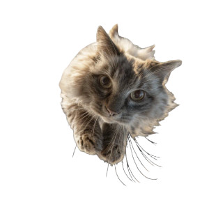 Flying Ragdoll Cat Vinyl Car Decal Sticker – Waterproof & UV-Resistant 8"