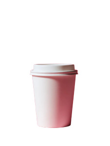 White Paper Cup V2 Vinyl Car Decal Sticker – Waterproof & UV-Resistant 8"