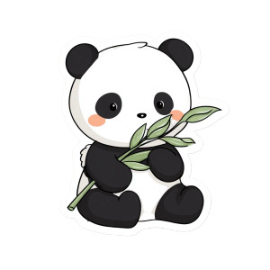 Cute Panda Sticker Vinyl Car Decal Sticker – Waterproof & UV-Resistant 8"