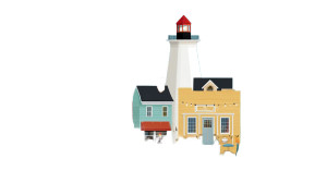 Beachgoers Dancing Vinyl Car Decal Sticker – Waterproof & UV-Resistant 8"