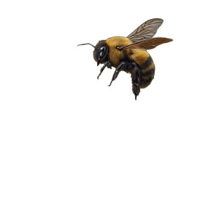 Bumble Bee Bud Vinyl Car Decal Sticker – Waterproof & UV-Resistant 8"