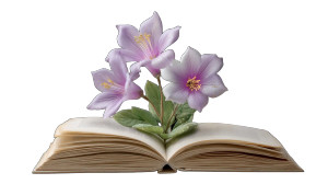 Magic Book Flowers Vinyl Car Decal Sticker – Waterproof & UV-Resistant 8"