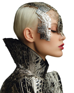 Cyborg Raven Queen Vinyl Car Decal Sticker – Waterproof & UV-Resistant 8"