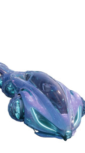 Futuristic Mag-Lev Transformer Vinyl Car Decal Sticker – Waterproof & UV-Resistant 8"