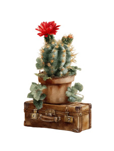 Cactus In Suitcase Vinyl Car Decal Sticker – Waterproof & UV-Resistant 8" Cactus In Suitcase Vinyl Car Decal Sticker – Waterproof & UV-Resistant 8"