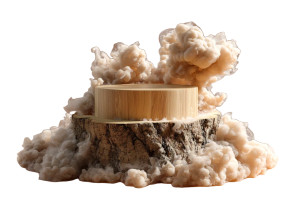 Wooden Podium Display Vinyl Car Decal Sticker – Waterproof & UV-Resistant 8"