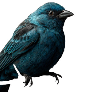 Blue Bird & Chess Pawn Vinyl Car Decal Sticker – Waterproof & UV-Resistant 8"