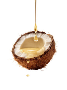 Dripping Coconut Oil Vinyl Car Decal Sticker – Waterproof & UV-Resistant 8"