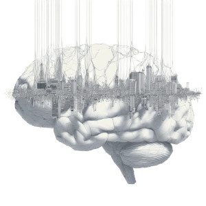 Giant Neural Brain Vinyl Car Decal Sticker – Waterproof & UV-Resistant 8"