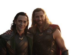 Loki And Thor Vinyl Car Decal Sticker – Waterproof & UV-Resistant 8"