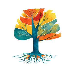 Vibrant Tree Vinyl Car Decal Sticker – Waterproof & UV-Resistant 8"