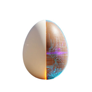 Digital Egg Contrast Vinyl Car Decal Sticker – Waterproof & UV-Resistant 8" Digital Egg Contrast Vinyl Car Decal Sticker – Waterproof & UV-Resistant 8"