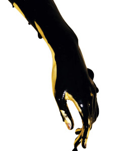 Golden Arm Drip Vinyl Car Decal Sticker – Waterproof & UV-Resistant 8" Golden Arm Drip Vinyl Car Decal Sticker – Waterproof & UV-Resistant 8"