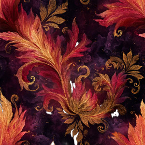 Galactic Phoenix Brocade Vinyl Car Decal Sticker – Waterproof & UV-Resistant 8"
