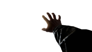 Reaching Into Light Vinyl Car Decal Sticker – Waterproof & UV-Resistant 8"