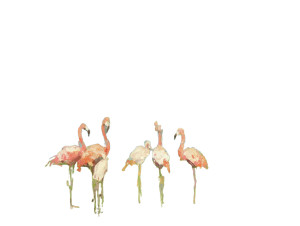 Flamingos On Golf Vinyl Car Decal Sticker – Waterproof & UV-Resistant 8"