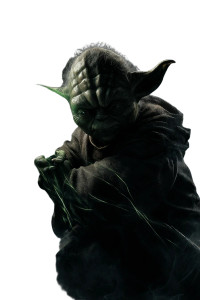 Yoda With Lightsabre Vinyl Car Decal Sticker – Waterproof & UV-Resistant 8"