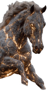 Molten Lava Horse Vinyl Car Decal Sticker – Waterproof & UV-Resistant 8" Molten Lava Horse Vinyl Car Decal Sticker – Waterproof & UV-Resistant 8"