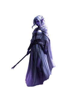 Drow Elf Priestess Vinyl Car Decal Sticker – Waterproof & UV-Resistant 8"