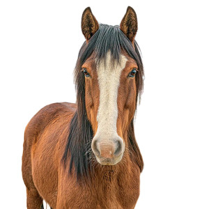 Morning Horse Portrait V2 Vinyl Car Decal Sticker – Waterproof & UV-Resistant 8"
