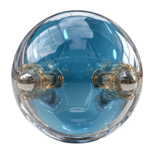 Crystal Ai Ball Vinyl Car Decal Sticker – Waterproof & UV-Resistant 8"