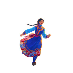 Mongolian Mountain Runner Vinyl Car Decal Sticker – Waterproof & UV-Resistant 8"