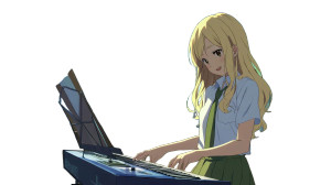 Keyboard-Playing Girl Vinyl Car Decal Sticker – Waterproof & UV-Resistant 8"