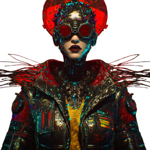 Cyber Punk Woman V3 Vinyl Car Decal Sticker – Waterproof & UV-Resistant 8"