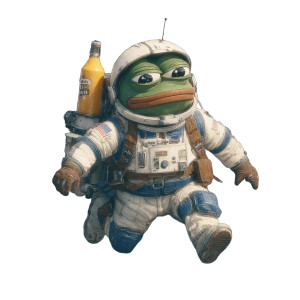 Space Pepe Frog Vinyl Car Decal Sticker – Waterproof & UV-Resistant 8"