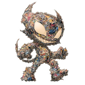 Chibi Comic Creature Vinyl Car Decal Sticker – Waterproof & UV-Resistant 8"