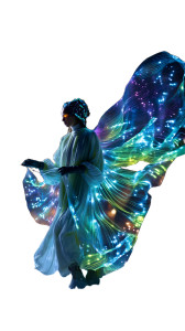 Aurora Spirit Portrait Vinyl Car Decal Sticker – Waterproof & UV-Resistant 8"