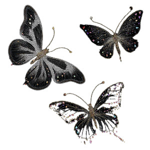Silhouette Butterflies Vinyl Car Decal Sticker – Waterproof & UV-Resistant 8"
