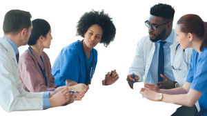 Healthcare Team Meeting Vinyl Car Decal Sticker – Waterproof & UV-Resistant 8"