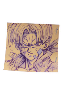 Future Trunks Sketch Vinyl Car Decal Sticker – Waterproof & UV-Resistant 8"