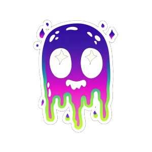 Slime Creature Vinyl Car Decal Sticker – Waterproof & UV-Resistant 8" Slime Creature Vinyl Car Decal Sticker – Waterproof & UV-Resistant 8"