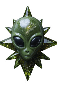 Cosmic Alien Mail Vinyl Car Decal Sticker – Waterproof & UV-Resistant 8"