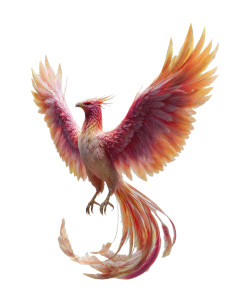 Mythical Phoenix V2 Vinyl Car Decal Sticker – Waterproof & UV-Resistant 8"