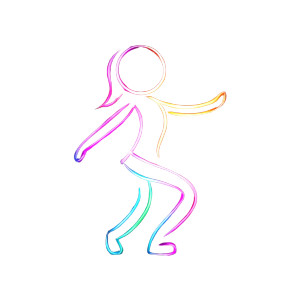 Dancing Stick Figure Vinyl Car Decal Sticker – Waterproof & UV-Resistant 8"