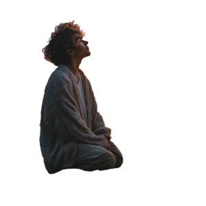 Glowing Mountain Figure Vinyl Car Decal Sticker – Waterproof & UV-Resistant 8"