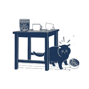 Guilty Cat Vinyl Car Decal Sticker – Waterproof & UV-Resistant 8"