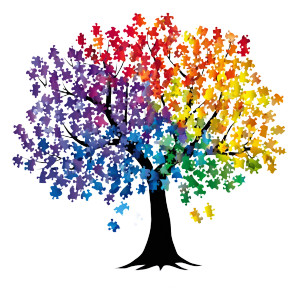 Puzzle Tree Vinyl Car Decal Sticker – Waterproof & UV-Resistant 8"
