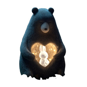 Gentle Bear Bunny Vinyl Car Decal Sticker – Waterproof & UV-Resistant 8"