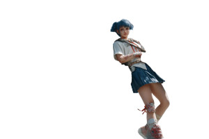 Anime Girl Vs Mecha-Dinosaurs Vinyl Car Decal Sticker – Waterproof & UV-Resistant 8"