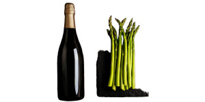 Green Asparagus Plate Vinyl Car Decal Sticker – Waterproof & UV-Resistant 8"